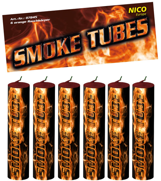 Smoke Tubes, orange, 6er-Btl.